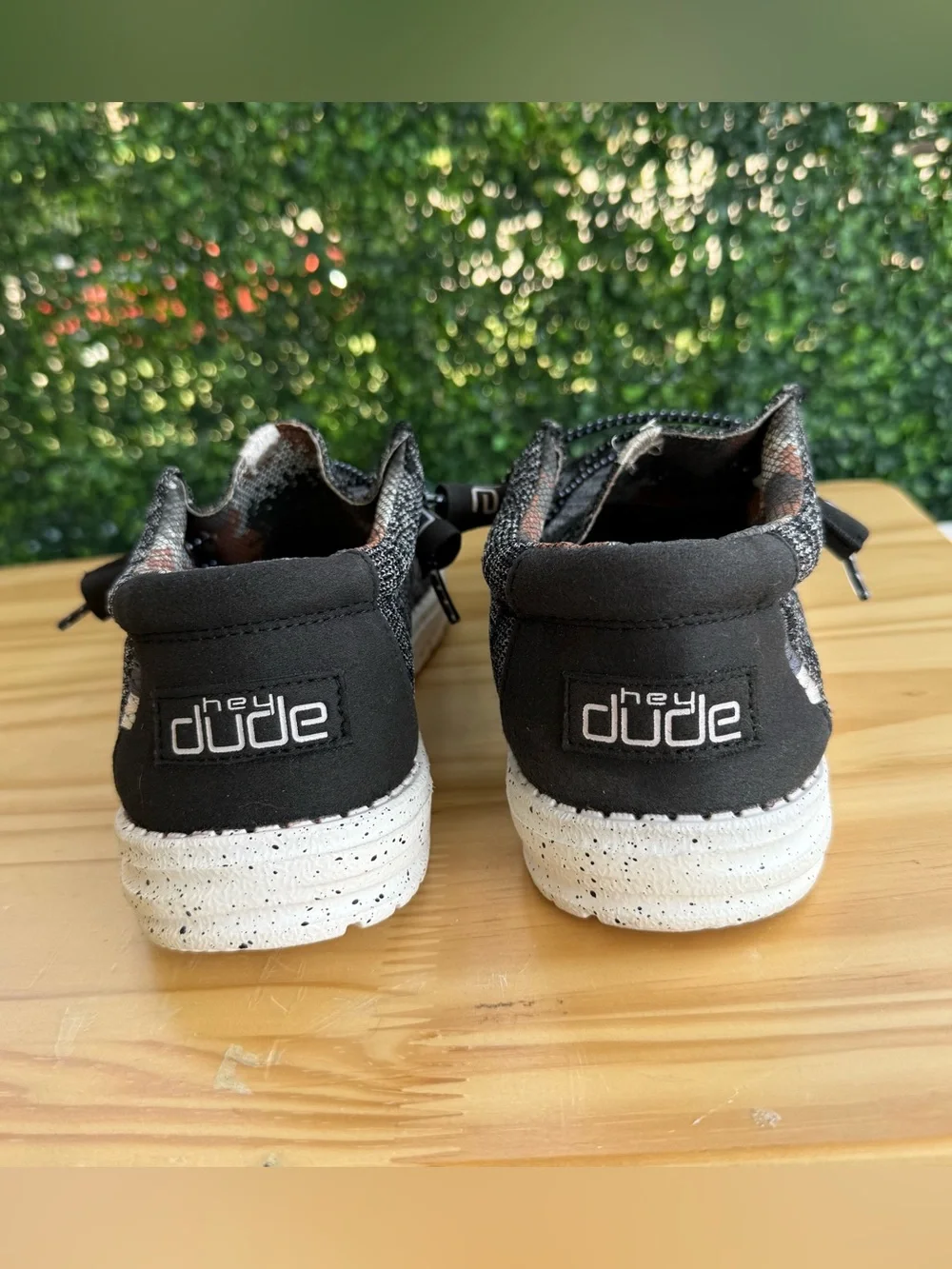 Hey Dude Wally Sox Micro Total Black Men’s 7
